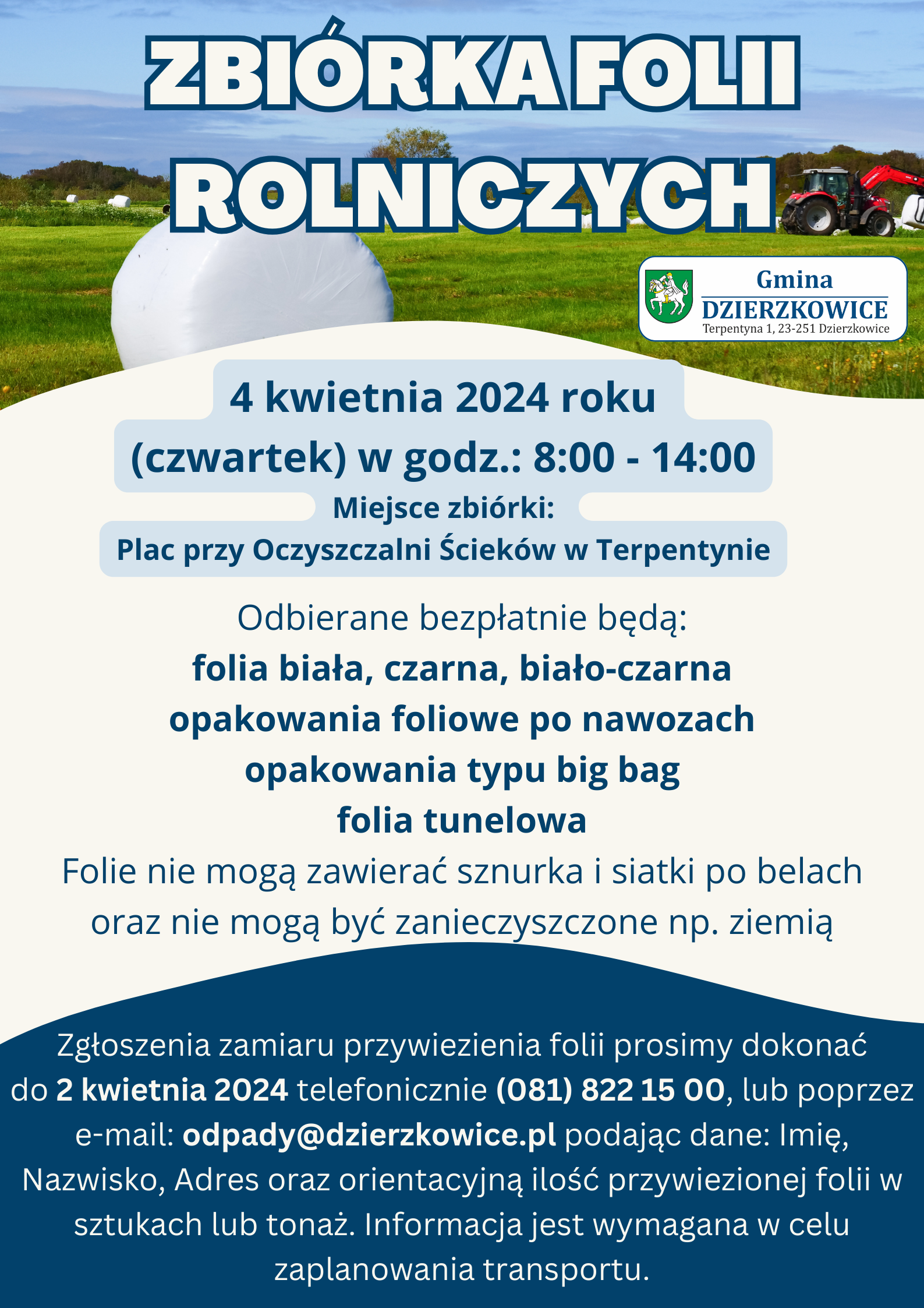 Zbiórka Folii Rolniczych - 04.04.2024 r. - zdjęcie