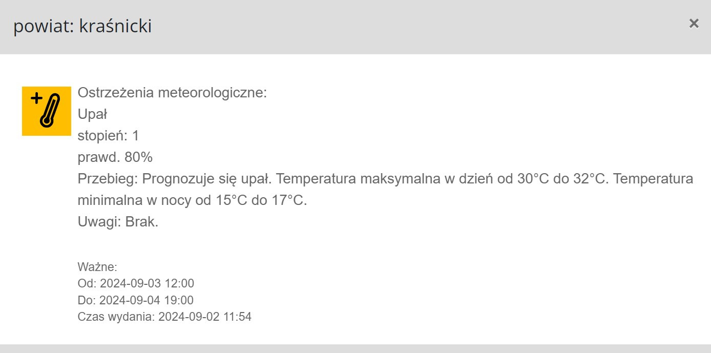 Ostrzeżenia meteorologiczne: Upał - zdjęcie