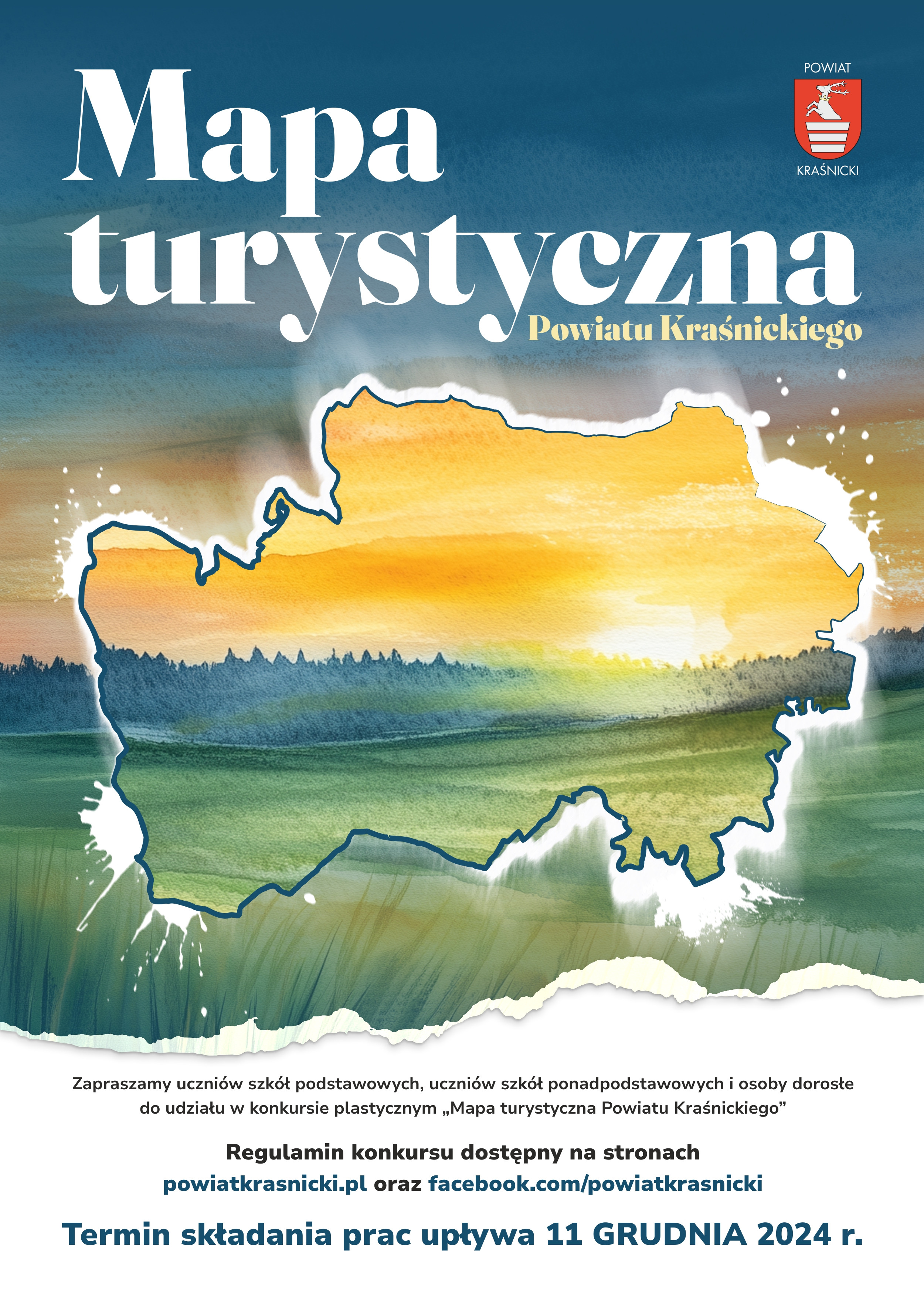 Konkurs plastyczny - Mapa turystyczna Powiatu Kraśnickiego - zdjęcie