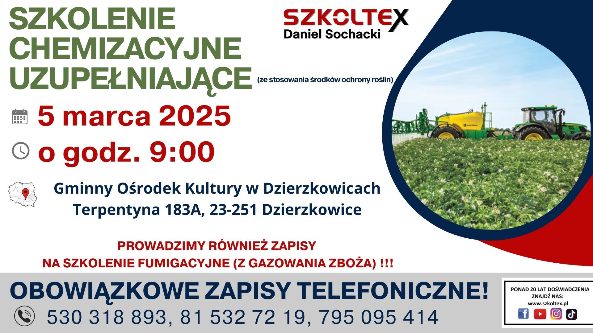 Szkolenie chemizacyjne uzupełniające 05.03.2025 r. - zdjęcie