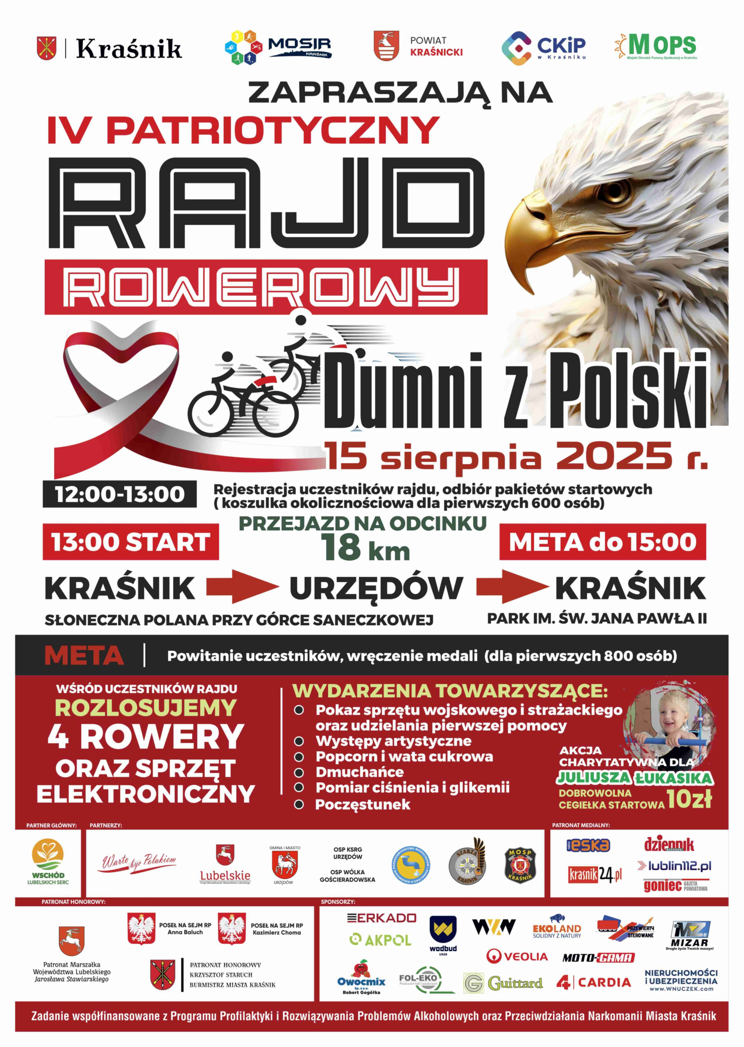 IV Rajd Rowerowy „Dumni z Polski” - zdjęcie