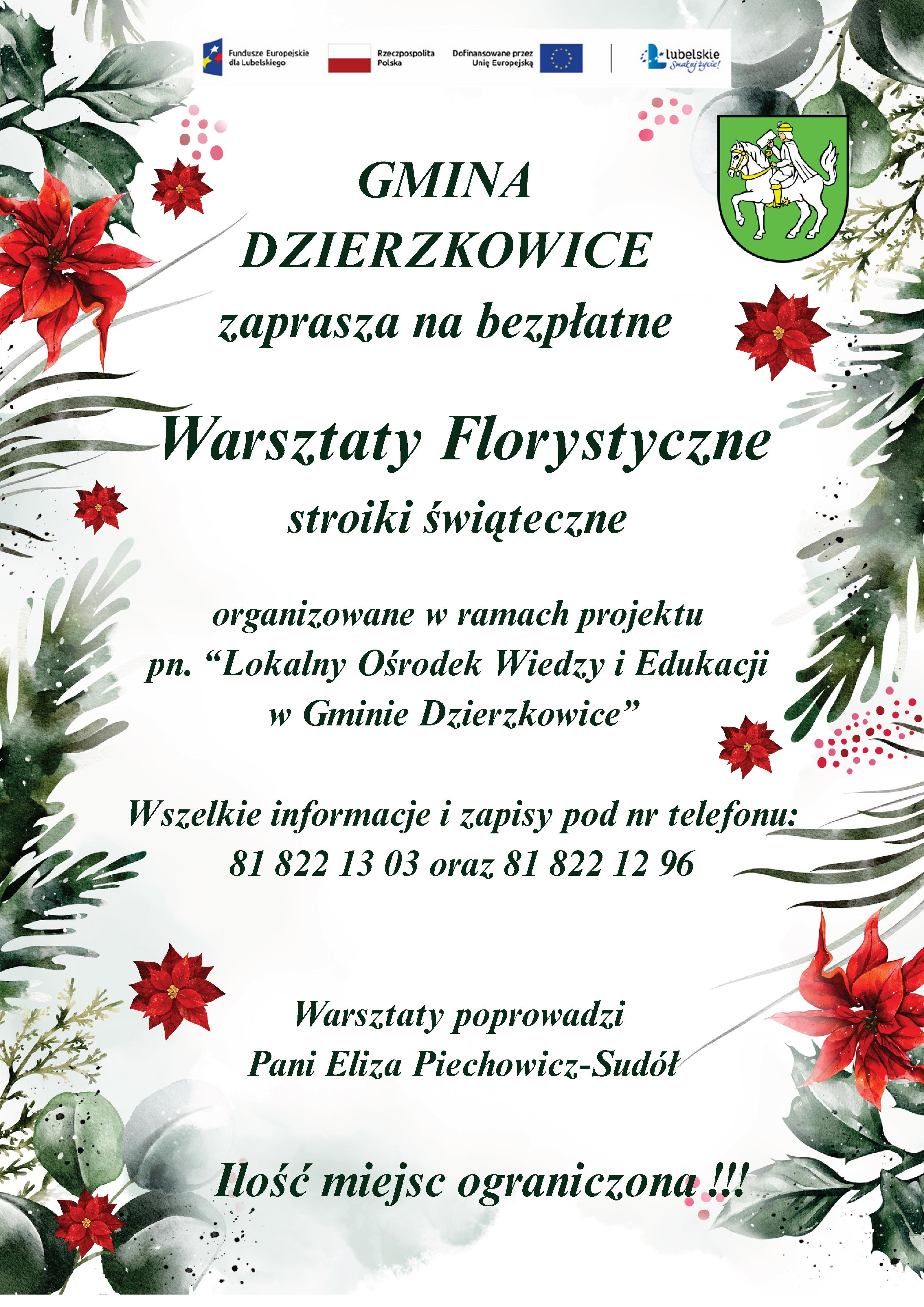 Warsztaty Florystyczne stroiki świąteczne - zdjęcie