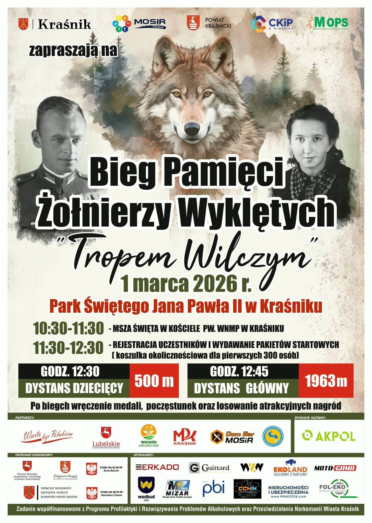 "Bieg Pamięci Żołnierzy Wyklętych TROPEM WILCZYM"