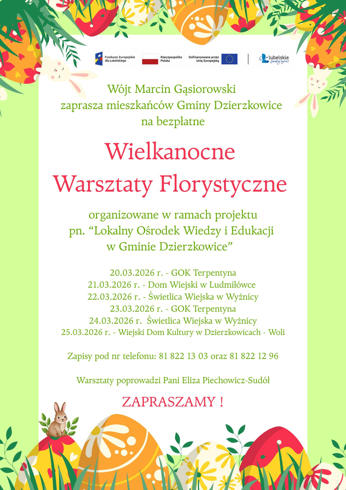 Wielkanocne warsztaty florystyczne