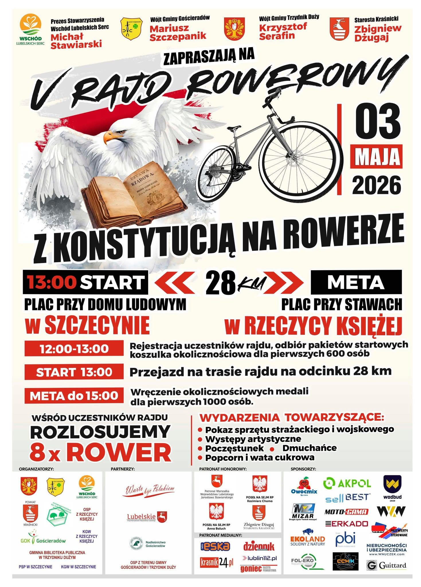 V Rajd Rowerowy „Z Konstytucją na Rowerze" – 3 maja 2026 r.