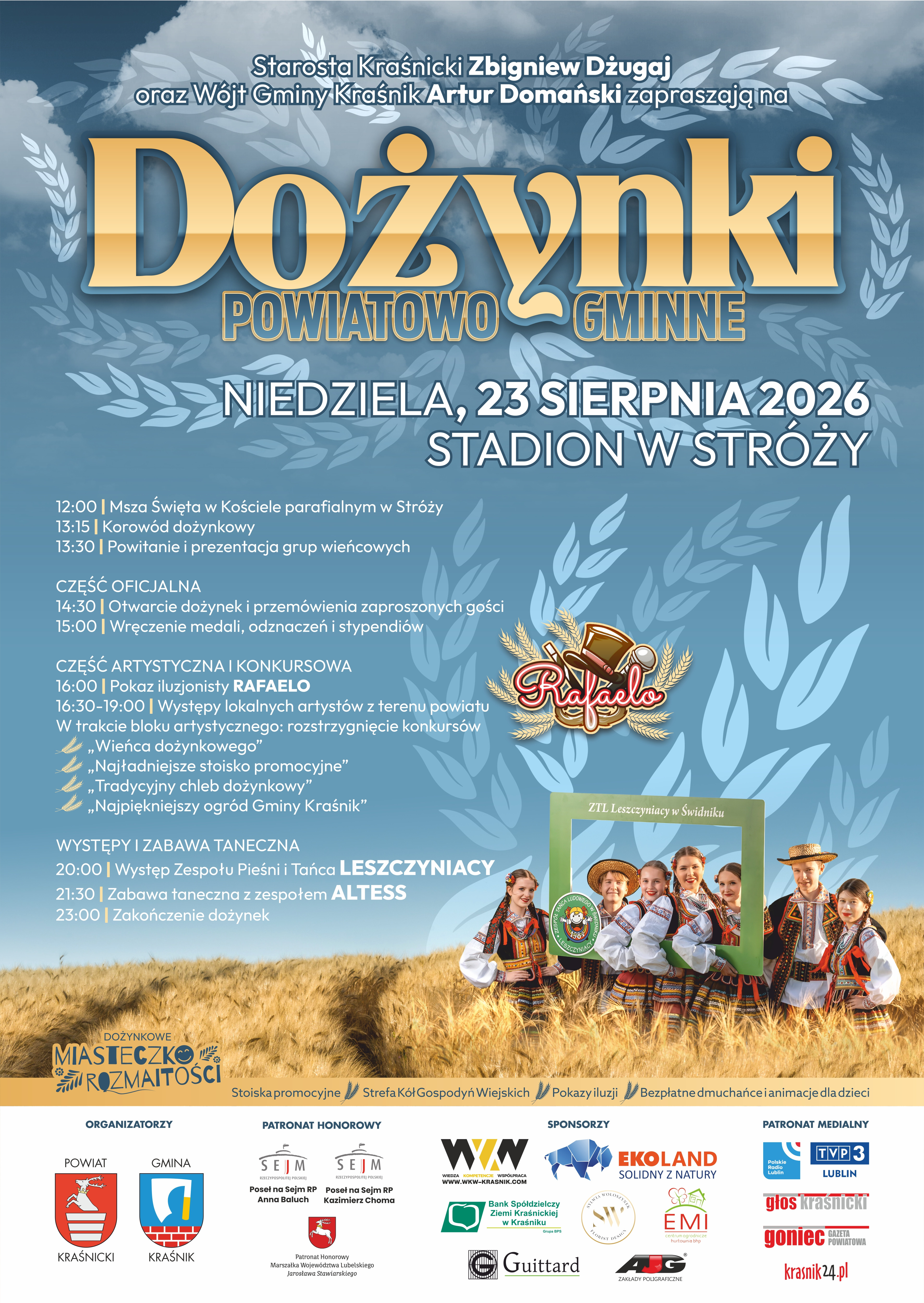 Dożynki Powiatowo-Gminne - 23/08/2026r.