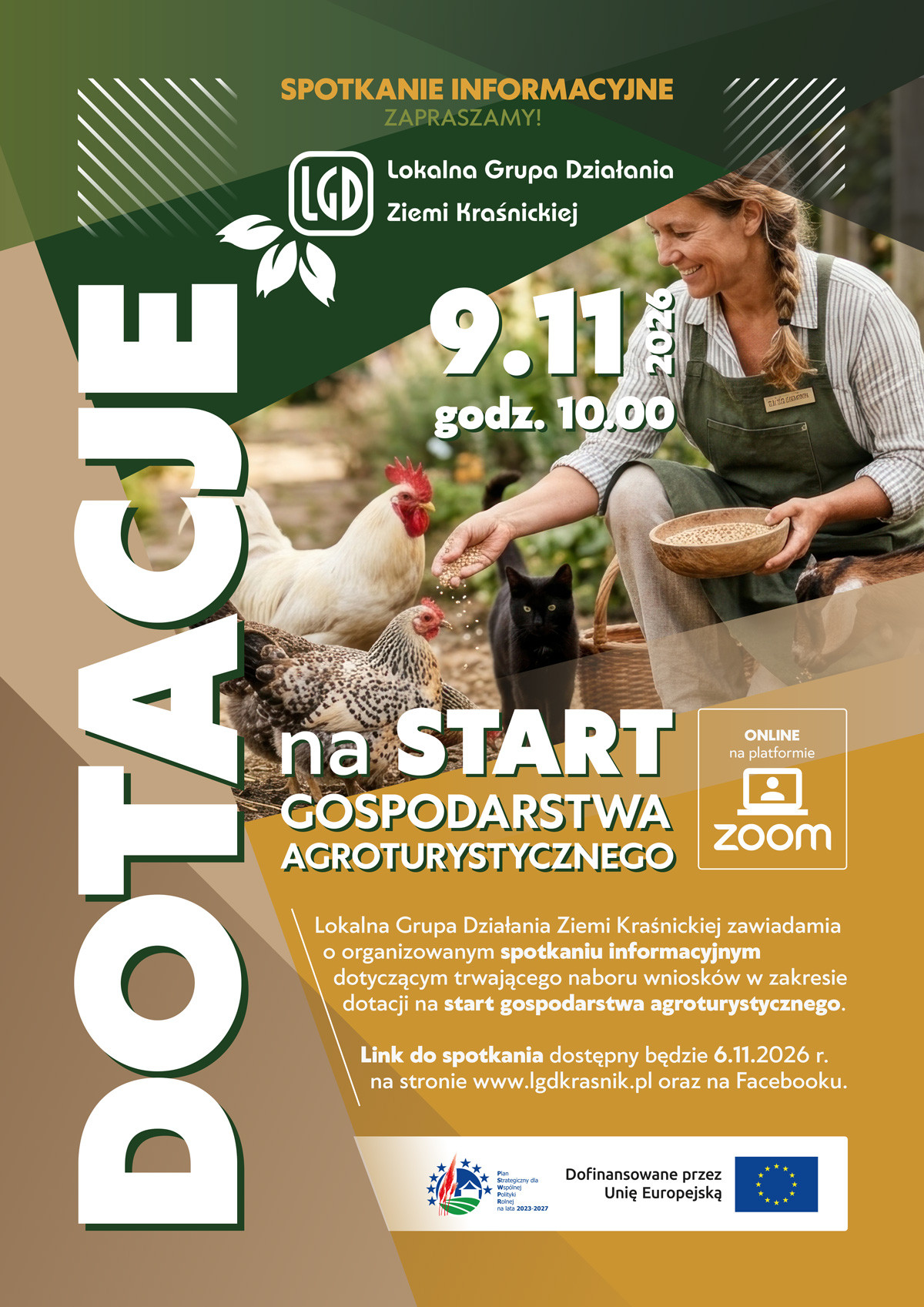 Nabór na start gospodarstw agroturystycznych – spotkanie informacyjne.