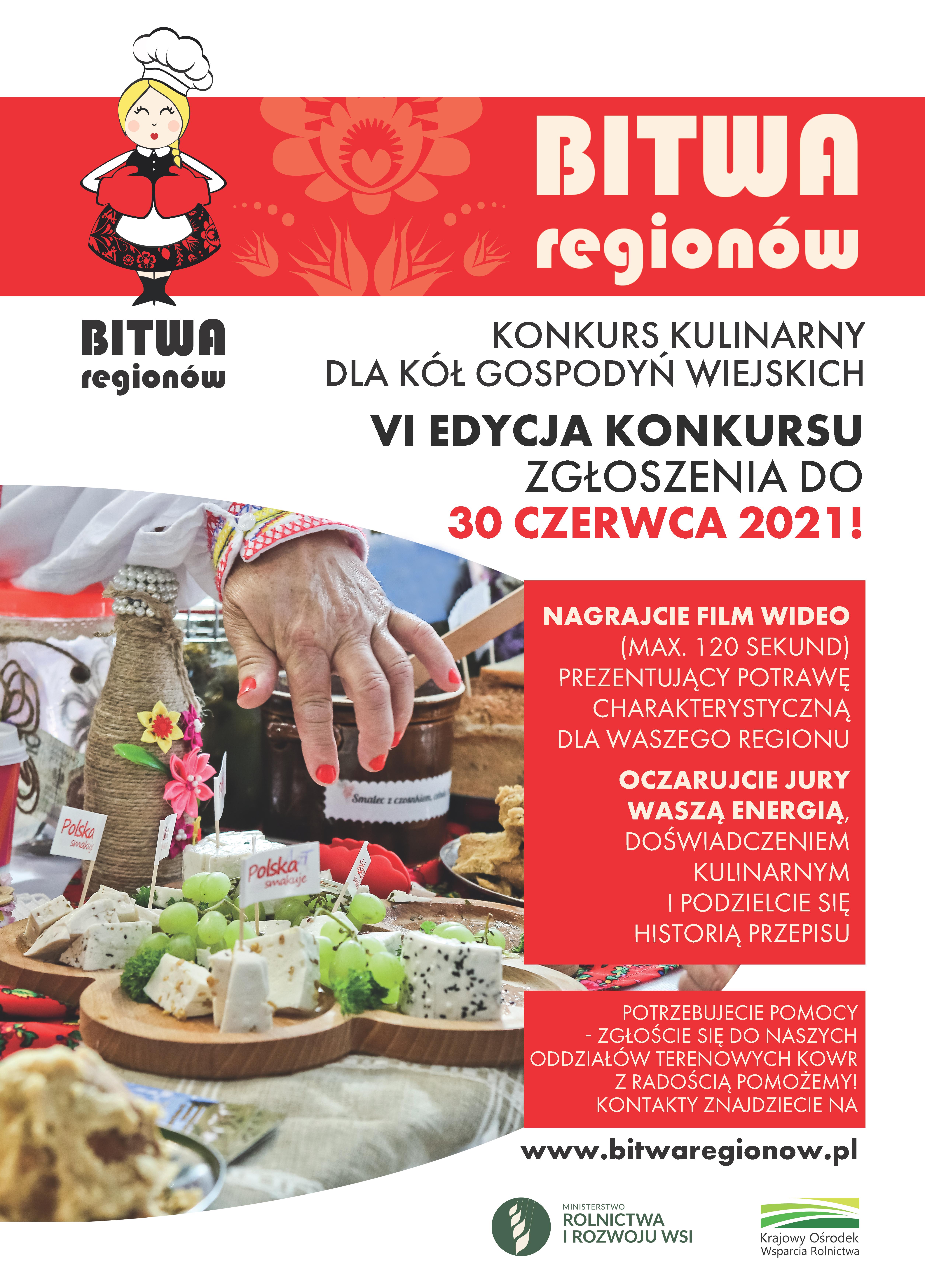 Konkurs kulinarny „Bitwa Regionów" skierowany do Kół Gospodyń Wiejskich
