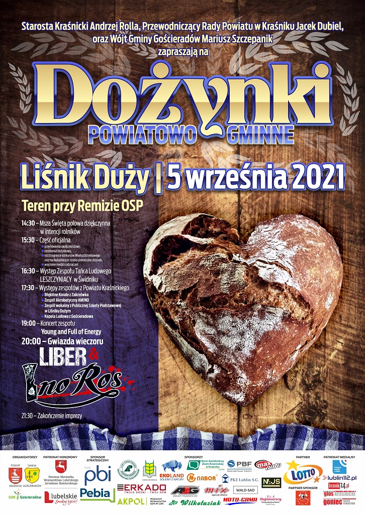 Dożynki powiatowo-gminne w Liśniku Dużym 05.09.2021r.