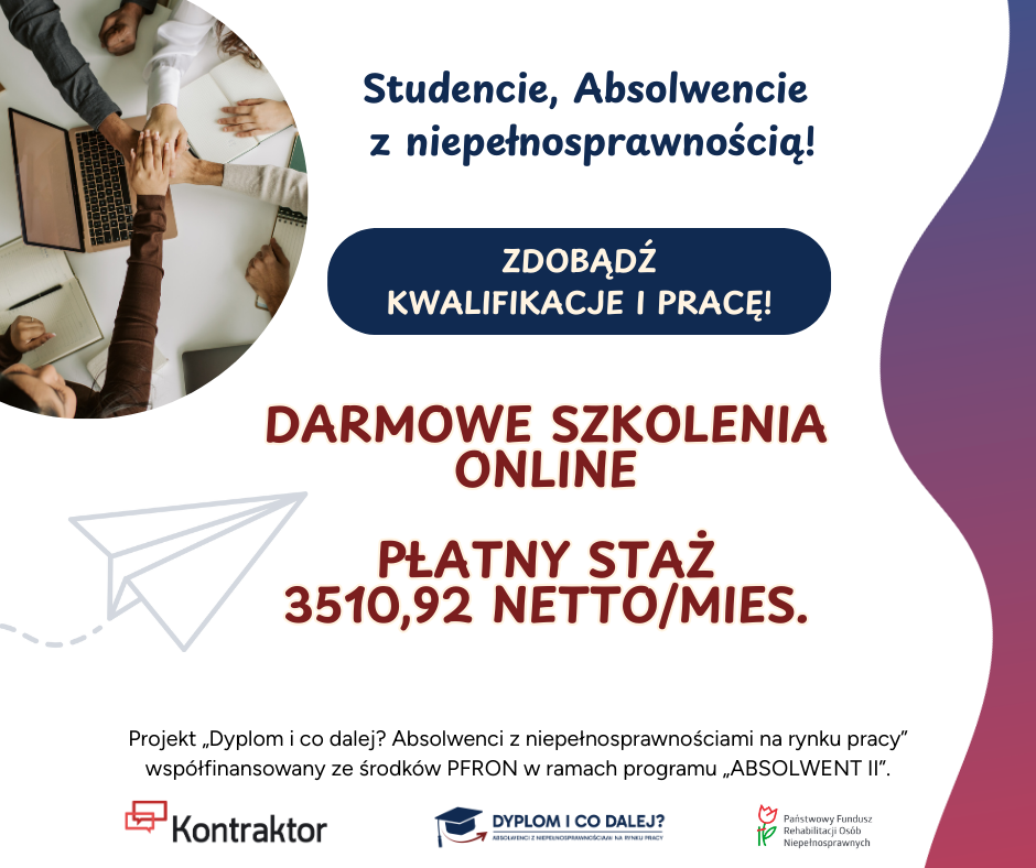 Dołącz do projektu „Dyplom i co dalej? Absolwenci z niepełnosprawnościami na rynku pracy”! - zdjęcie
