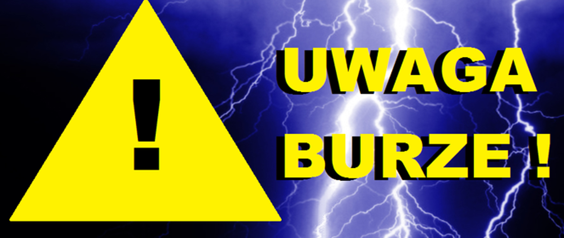 Ostrzeżenia meteorologiczne: Burze