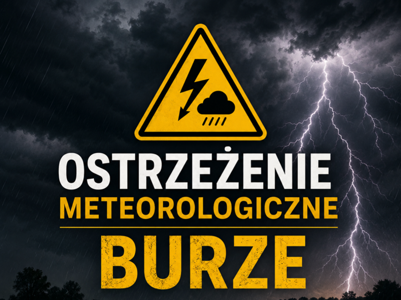 Ostrzeżenia meteorologiczne: Burze stopień: 2 20-21/08/2026r.