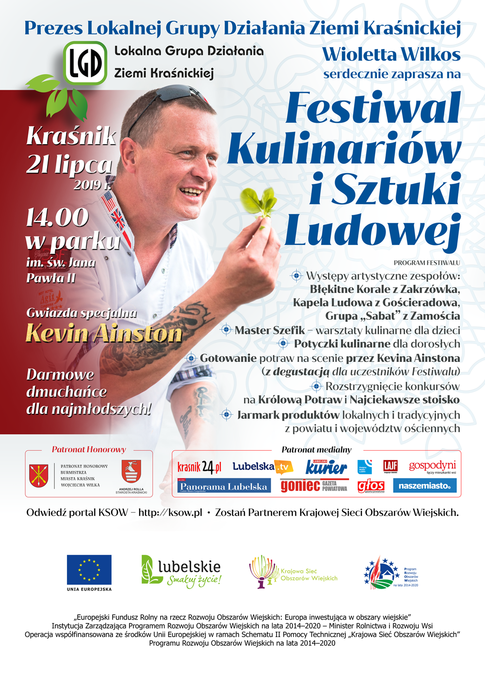 Lokalna Grupa Działania Ziemi Krasnickiej zaprasza na: Festiwal Kulinariów i Sztuki Ludowej - zdjęcie