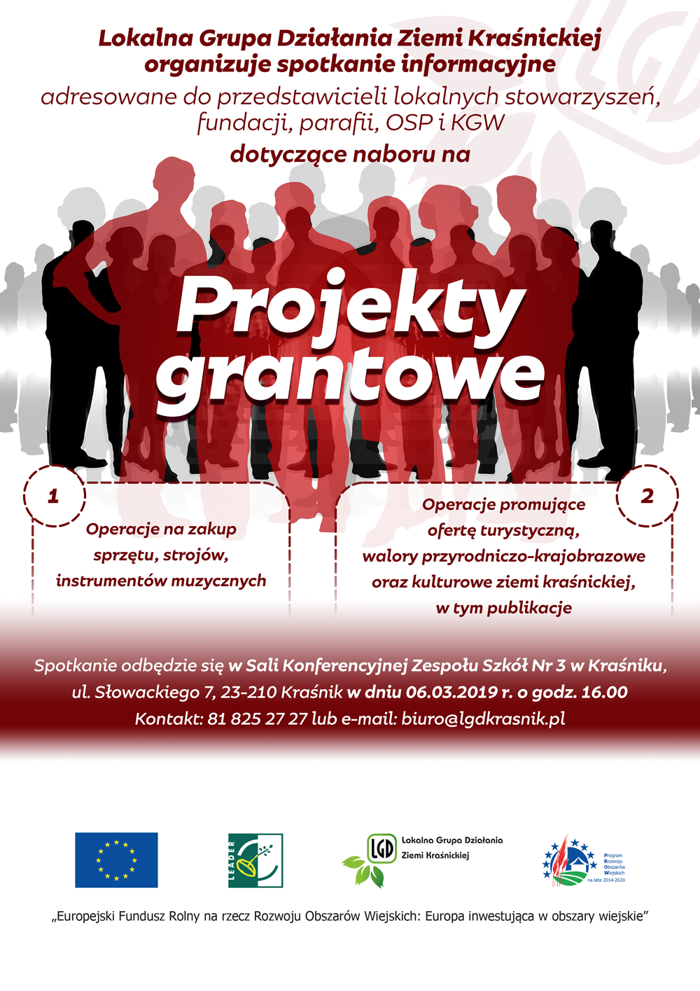 Spotkanie informacyjne LGD Ziemi Kraśnickiej na projekty grantowe - zdjęcie